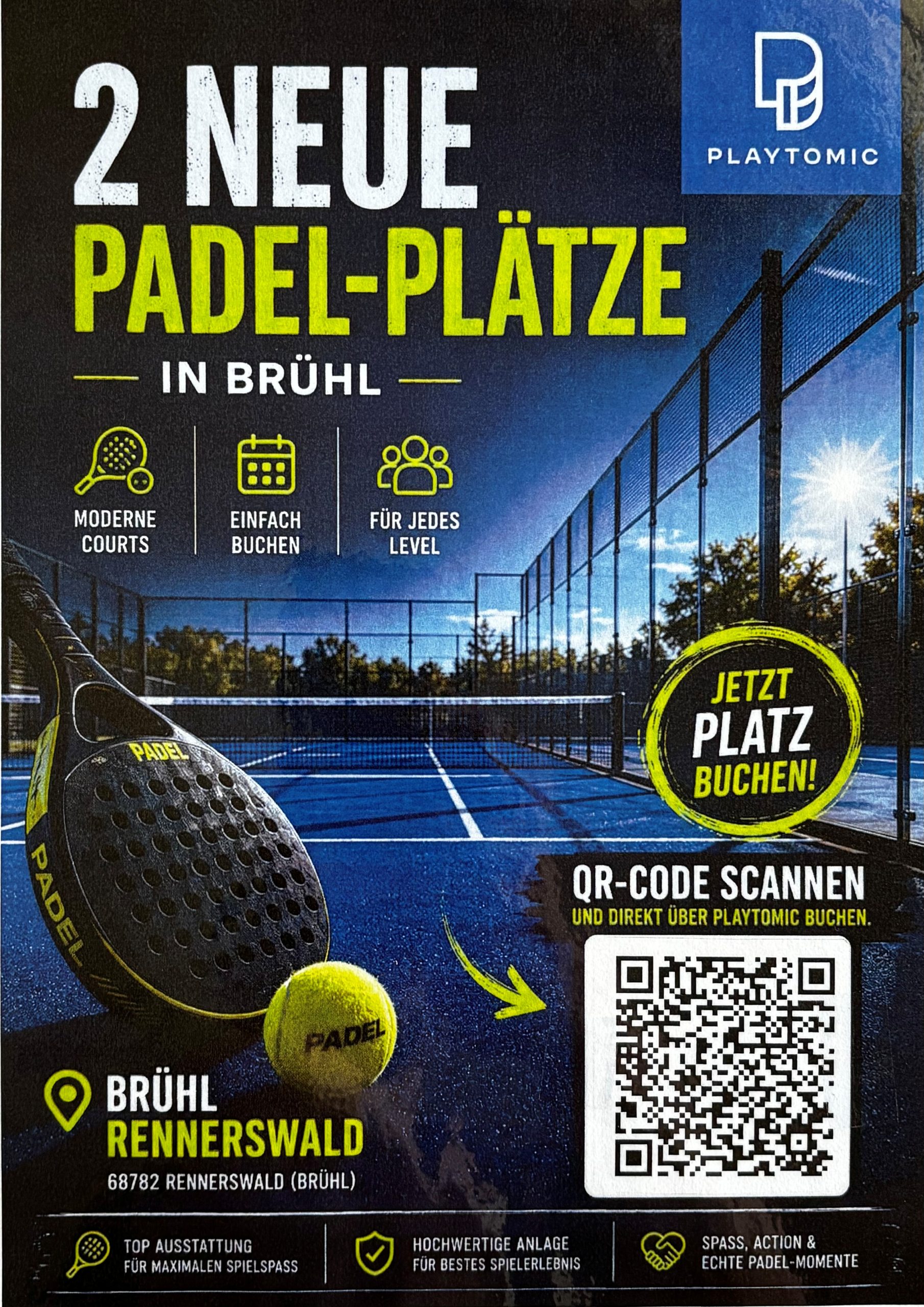 Eröffnung der neuen Padelplätze des TC Brühl
